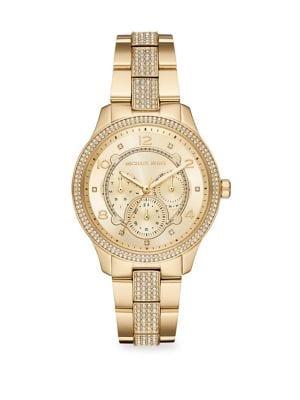 Michael Kors Runway Multifunction Gold-tone Stainless Steel Watch