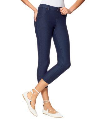 Hue Cotton-blend Capris Jeggings
