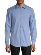 Calvin Klein Heathered Button-down Shirt