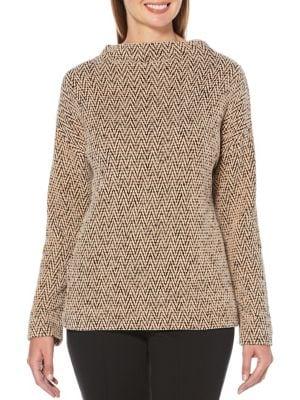 Rafaella Chevron Knit Sweater