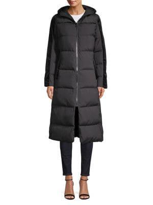 Bernardo Primaloft Velvet-trimmed Puffer Coat