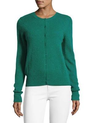 Lord & Taylor Cashmere Basic Buttoned Cardigan