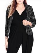 City Chic Plus Seeing Spots Jacket