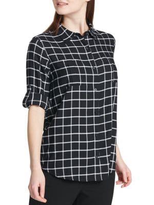 Calvin Klein Windowpane Button-down Shirt