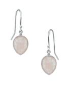 Lord & Taylor Quartz And Sterling Silver Drop Earrings
