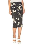 Dorothy Perkins Floral Tie-front Pencil Skirt