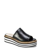 Summit By White Mountain Livvy Leather Platform Slides