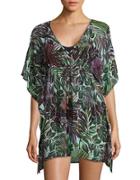Tommy Bahama Lively Leaves Tassel Tie Coverup