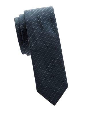 Hugo Boss Metallic Stripe Silk Tie