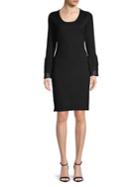 Calvin Klein Tiered Bell Sleeve Sheath Dress