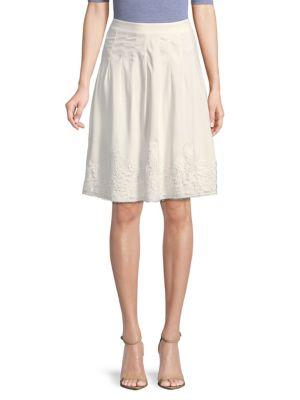 Karl Lagerfeld Paris Pleated Lace Skirt