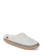 Toms Braided Faux Fur-trimmed Slippers