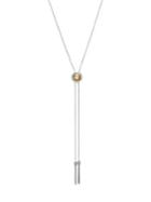 Lucky Brand Silvertone And Goldtone Reversible Bolo Necklace