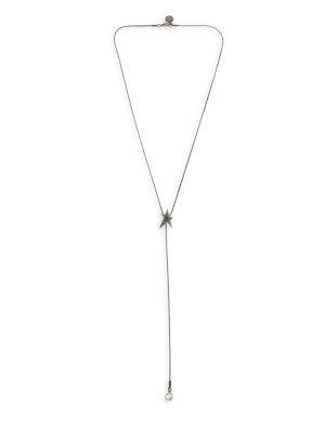 Bcbgeneration Red Carpet Confetti Hematite Star Y-shaped Necklace