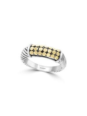 Effy 925 Sterling Silver And 14k Yellow Gold Ring
