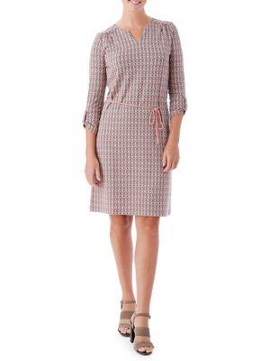 Olsen Mosaic-print Sheath Dress