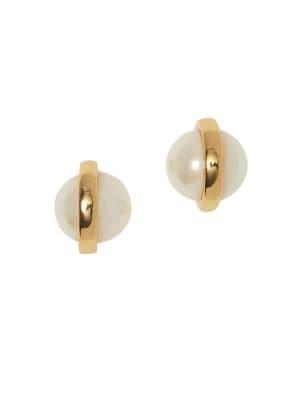 Vince Camuto Faux Pearl Ball Stud Earrings