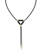 Laundry By Shelli Segal Abbot Kinney Leather Tassel Necklace