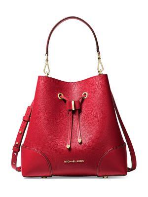 Michael Michael Kors Mercer Gallery Leather Bucket Shoulder Bag