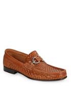 Donald J. Pliner Dacio Leather Woven Loafers