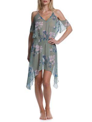 Becca By Rebecca Virtue Serene Cold-shoulder Dress
