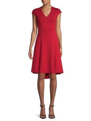 Elie Tahari Moriah Cap Sleeve Dress