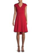 Elie Tahari Moriah Cap Sleeve Dress