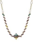 Carolee Florence Amethyst & Faux-pearl Frontal Collar Necklace