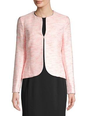 Anne Klein Tweed Stripe Blazer