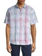 Tommy Bahama Palms Away Plaid Camp Shirt