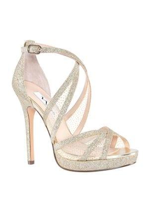 Nina Fenna Glitter Platform Sandals