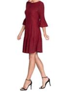 Nic+zoe Plus Celestial Stud Flare-sleeve Dress
