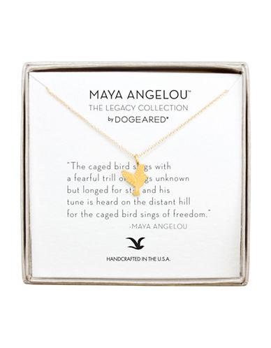 Dogeared The Cage Bird 14k Goldplated Pendant Necklace