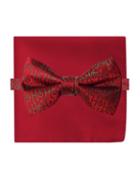Susan G. Komen Knots For Hope Two-piece Bow Tie And Pocket Square Set
