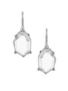 French Connection Irregular Crystal Stone Drop Earrings