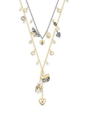 Magnetic Swarovski Crystal Multi-strand Necklace
