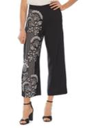 Vince Camuto Modern Rouge Floral Cropped Pants