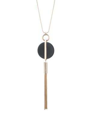 Trina By Trina Turk Geo Jewels Goldtone Pendant Necklace