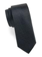 Black Brown Silk Small-link Tie