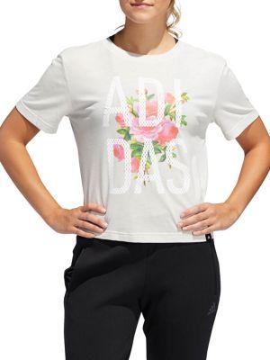 Adidas Floral Print Short Sleeve Tee
