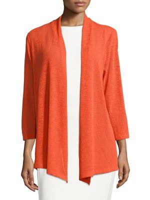 Nipon Boutique Draped Open Front Cardigan
