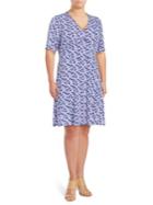 Michael Michael Kors Plus Carnations A-line Dress
