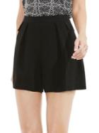 Vince Camuto Pleated Patch Pocket Shorts