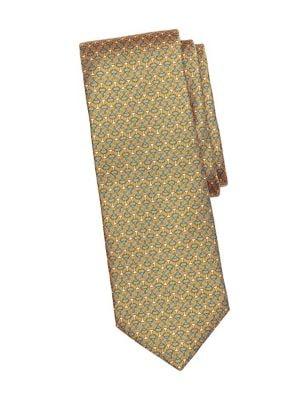 Brooks Brothers Red Fleece Printed Link Silk Tie