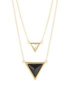 House Of Harlow Beaded Triangle Pendant Necklace