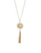 Lucky Brand Killing Me Softly Crystal Abalone Reversible Necklace