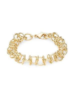 Design Lab Goldtone Interlock Bracelet