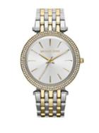 Michael Kors Darci Pave Two-tone Stainless Steel Bracelet Watch