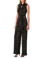 Tahari Arthur S. Levine Pleated Keyhole Jumpsuit
