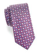 Black Brown Multi Floral Neat Silk Tie
